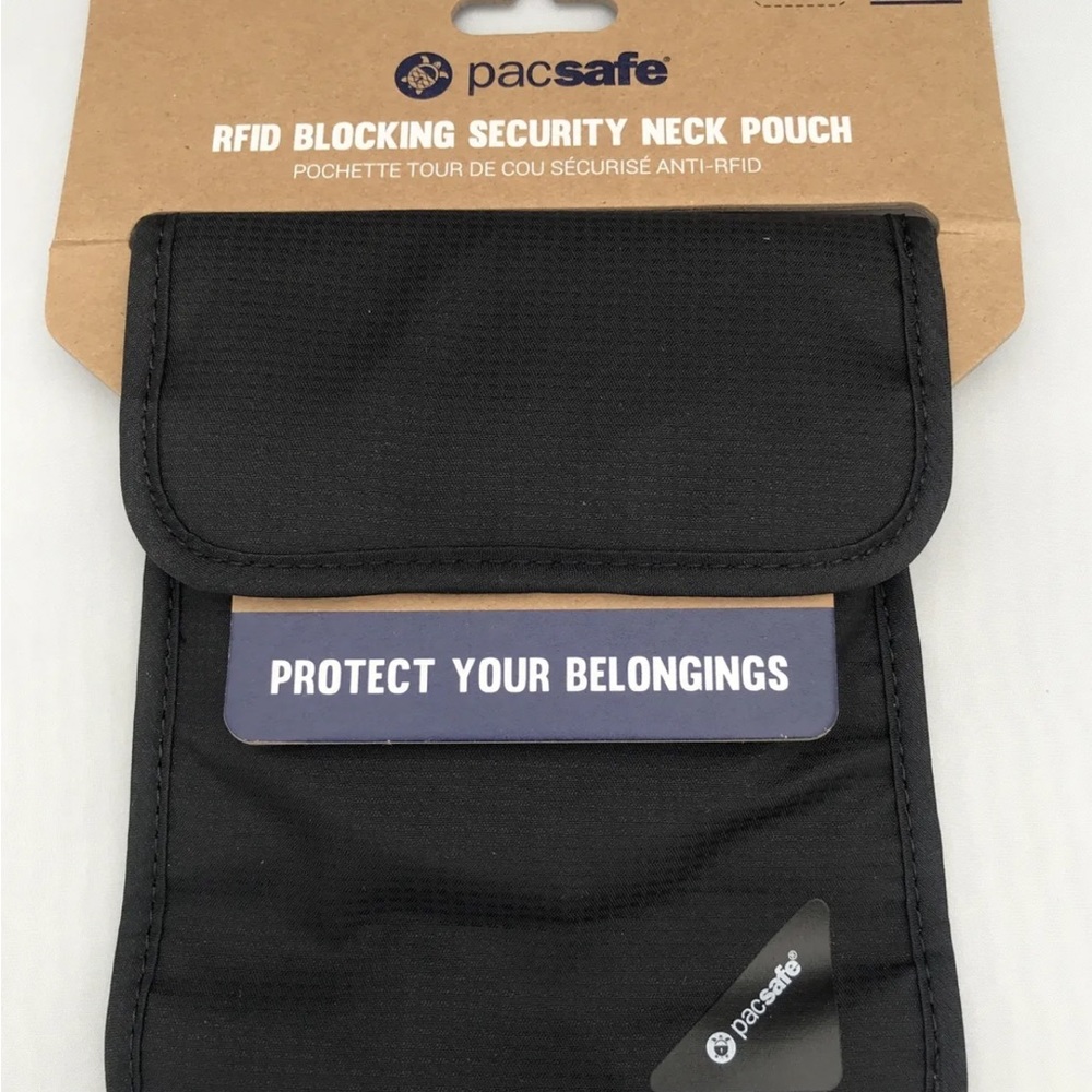 Pacsafe neck pouch RFID